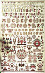 Click for more details of 1854 Sampler (cross stitch) by Permin of Copenhagen