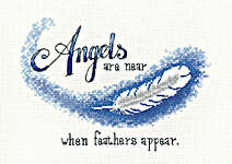 Click for more details of Angels are Near (cross stitch) by Peter Underhill