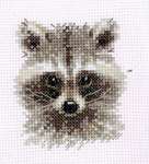 Click for more details of Animal Portraits: Raccoon (cross stitch) by Alisa