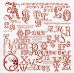 Click for more details of Antique Character Sampler (cross stitch) by Thea Gouverneur