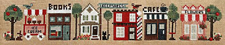 Click for more details of Any Town Tiny Town (cross stitch) by Heart in Hand