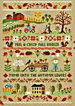 Click for more details of Autumn Band Sampler (cross stitch) by Tiny Modernist
