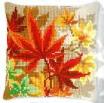 Click for more details of Autumn Leaves Cushion (tapestry) by Vervaco