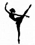 ballet jete silhouette