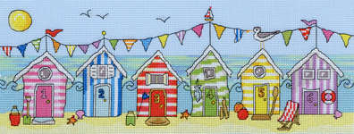 Click for more details of Beach Hut Fun (cross stitch) by Bothy Threads