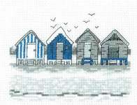 Click for more details of Beach Huts (cross stitch) by Permin of Copenhagen