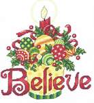 Click for more details of Believe Ornaments (cross stitch) by Imaginating