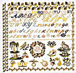 Click for more details of Biedermeier 1827 Sampler (cross stitch) by Permin of Copenhagen