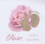 Click for more details of Birth Sampler Rose (cross stitch) by Thea Gouverneur