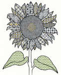 Click for more details of Blackwork Sunflower (blackwork) by Bothy Threads