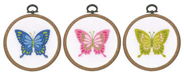 Click for more details of Butterflies (embroidery) by Vervaco