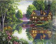 Click for more details of Cabin Fever (cross stitch) by Dimensions