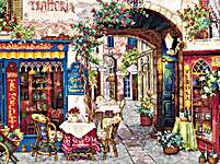 Click for more details of Cafe in Verona (cross stitch) by Merejka