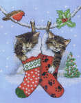 Click for more details of Christmas Kittens (cross stitch) by Anchor