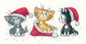 Click for more details of Christmas Kittens (cross stitch) by Peter Underhill