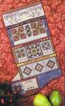 Click for more details of Christmas Stars Quilt Stocking (cross stitch) by Rosewood Manor