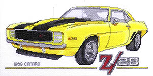 Click for more details of Classic Hot Rods (cross stitch) by Stoney Creek