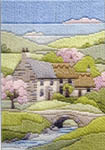 Click for more details of Cottages Spring (long-stitch) by Rose Swalwell