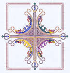Click for more details of Crown Cross (cross stitch) by Vickery Collection