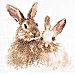 Click for more details of Cute Bunnies (cross stitch) by Alisa