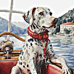 Click for more details of Dalmatian on Lake Como (cross stitch) by Luca - S