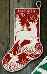 Click for more details of Deer in the Woods Stocking (cross stitch) by Stoney Creek