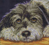Click for more details of Dog Melancholy (cross stitch) by RTO