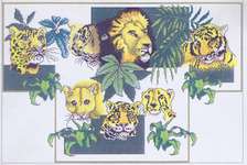 Click for more details of Endangered Cats (cross stitch) by Vickery Collection