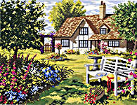 Click for more details of English Country House (cross stitch) by Eva Rosenstand