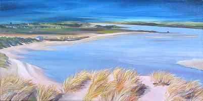 Click for more details of Estuary at Newburgh (oil on canvas) by Jan Holak