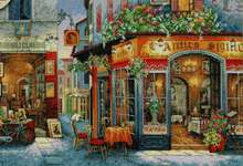 Click for more details of European Bistro (cross stitch) by Dimensions