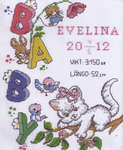 Click for more details of Evelina Birth Sampler (cross stitch) by Anchor