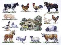 Click for more details of Farm Sampler (cross stitch) by Permin of Copenhagen