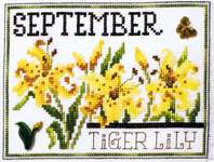 Click for more details of Flowers of the Month September - Tiger Lily (cross stitch) by Stoney Creek
