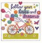 Click for more details of Follow Your Hopes And Dreams (cross stitch) by DMC Creative