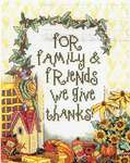 Click for more details of For Family and Friends (cross stitch) by Janlynn