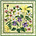 Click for more details of Four Seasons - Spring (cross stitch) by Rose Swalwell