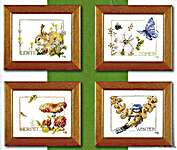 Click for more details of Four Seasons Wildlife (cross stitch) by Marjolein Bastin
