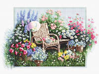 Click for more details of Garden in Bloom (cross stitch) by Luca - S
