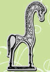 Click for more details of Geometric Giraffe (stamps) by Stampendous
