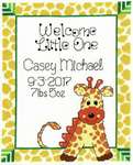 Click for more details of Giraffe Baby Birth Record (cross stitch) by Imaginating