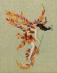 Click for more details of Glittering Leaves (cross stitch) by Nora Corbett