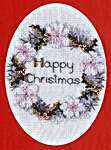 Click for more details of Golden Wreath Christmas Card (cross stitch) by Rose Swalwell