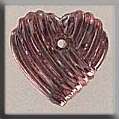 Click for more details of Grooved Heart Treasure (beads and treasures) by Mill Hill