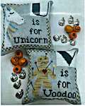 Click for more details of Halloween Alphabet - U & V (cross stitch) by Romy's Creations