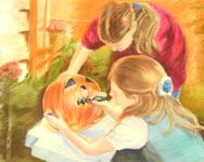 Click for more details of Halloween (pastel) by James Clifford