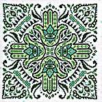 Click for more details of Hamsa Mandala (cross stitch) by Ink Circles