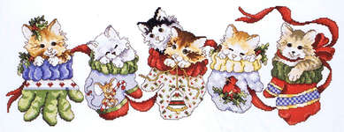 Click for more details of Hanging Around for Christmas (cross stitch) by Stoney Creek