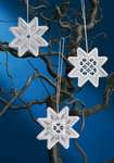 Click for more details of Hardanger Christmas Tree Stars (hardanger) by Permin of Copenhagen