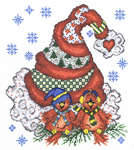 Click for more details of Holiday Tweet Hearts (cross stitch) by Imaginating